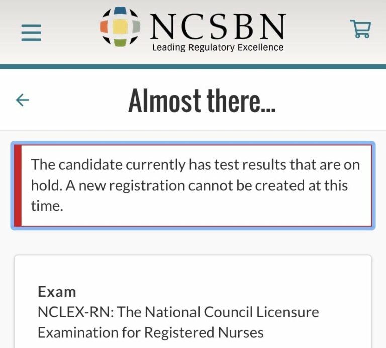 on hold in nclex result check