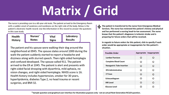 Matrix/ Grid question
