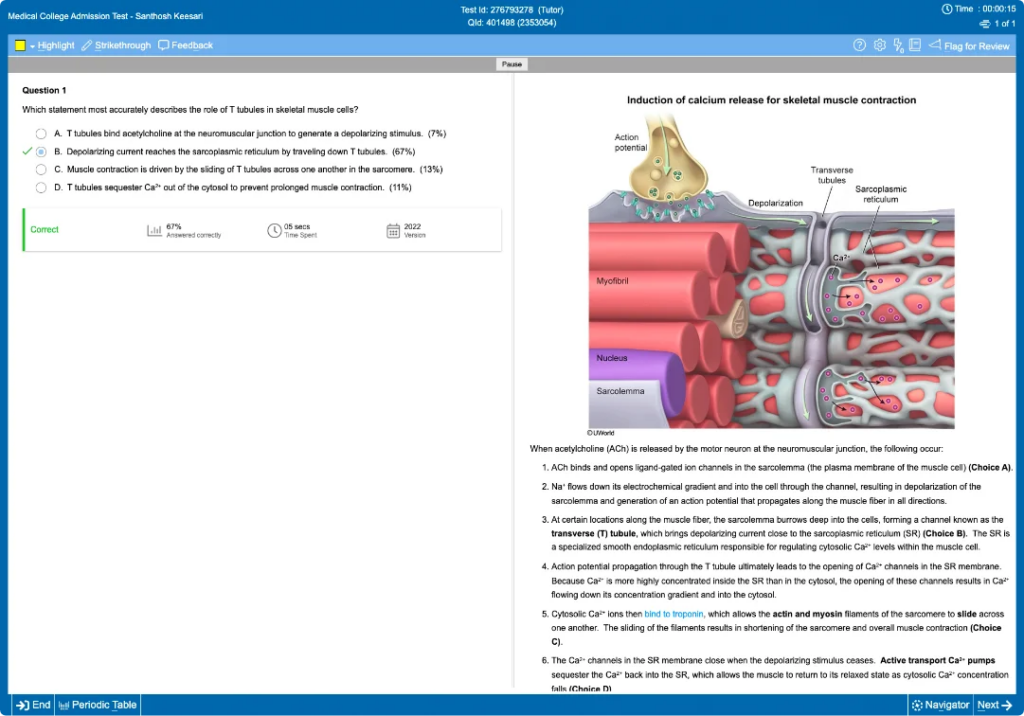 UWorld Modern and simple to use interface